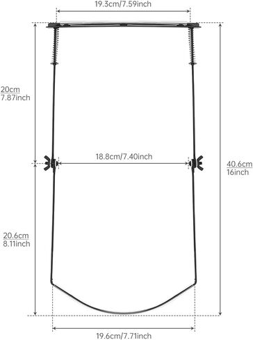 OriGlam Harmonica Holder, 24 Holes Mouth Organ Holder, Adjustable Harmonica Neck Stand Bracket, Harp Neck Brace, Wind Instrument Accessories, Hands-Free During Performance (24 Holes Black) in Kuwait