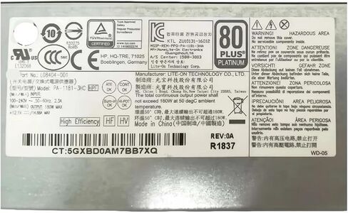 Power Supply for 600 G3 G4 SFF PA-1181-3HC LO8404-001 DPS-180AB-27 A DPS-180AB-27 B PCH019 PSU Adapter Switch in Saudi Arabia