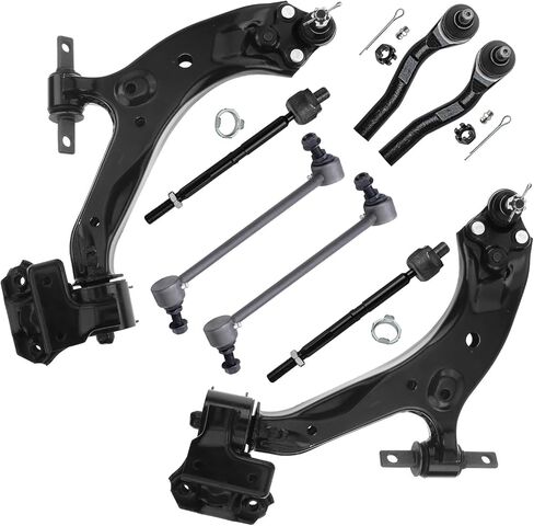 Detroit Axle - 8pc Front End Suspension Kit for 2012 2013 2014 Honda CR-V, 2 Lower Control Arms with Ball Joint 4 Inner & Outer Tie Rods 2 Sway Bar End Links Replacement in Saudi Arabia