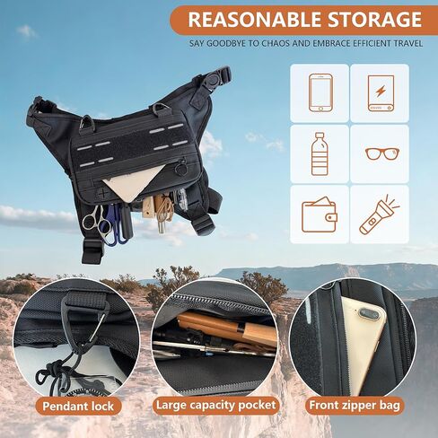 Sports Chest Bag For Men,Chest Rig Running Vest,Sport Chest Bag,Water Resistant and Lightweight Running Vest Bag For Workouts,Cycling Running,Hiking,Dog Walking,Climbing in Kuwait