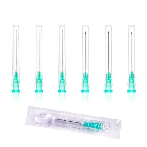إبرة مقاس 24 بوصة، إبر حقنة قفل Luer للمختبرات العلمية، صناعية، مغلفة بشكل فردي، عبوة من 100 قطعة in Kuwait