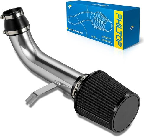 PHILTOP 3" Cold Air Intake Kit System Compatible with 2003 2004 2005 2006 2007 Honda Accord 3.0L V6, High Performance, Red in Kuwait