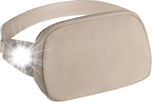 حقيبة حزام للنساء من Everywhere مع ضوء LED وحامل زجاجة مياه وحقيبة خصر تمر بالجسم ومحفظة للتنزه سيرًا على الأقدام والمشي اليومي in Kuwait