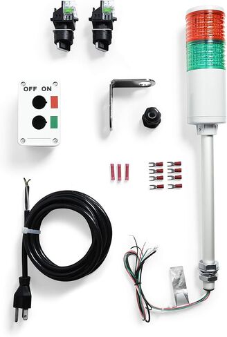 طقم إضاءة برج أندون LED 2 من Signaworks - أجزاء فقط، التجميع مطلوب - مفتاحان لوضع التشغيل/الإيقاف - ضوء كومة... in Kuwait