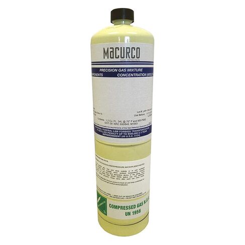 Macurco CANN50PPM Carbon Monoxide CO Calibration Gas Canister, 17L 50 ppm in Saudi Arabia