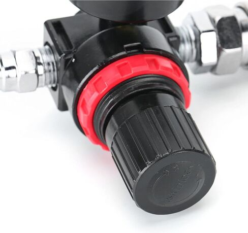 1/4 Air Pressure Regulator Gauge, Locking Adjustment for Precise Control, Maintaining Constant Air Pressure with Barometer, for Spray Gun Paint Tools in Saudi Arabia