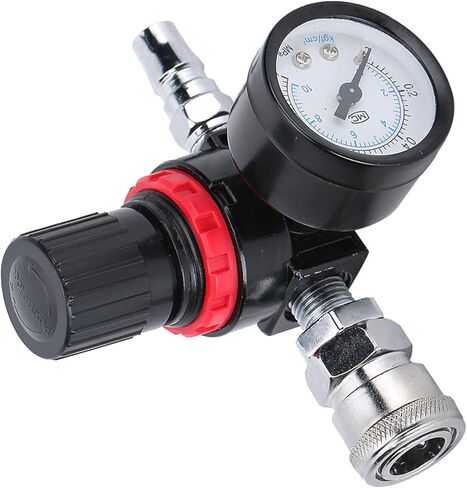 1/4 Air Pressure Regulator Gauge, Locking Adjustment for Precise Control, Maintaining Constant Air Pressure with Barometer, for Spray Gun Paint Tools in Saudi Arabia