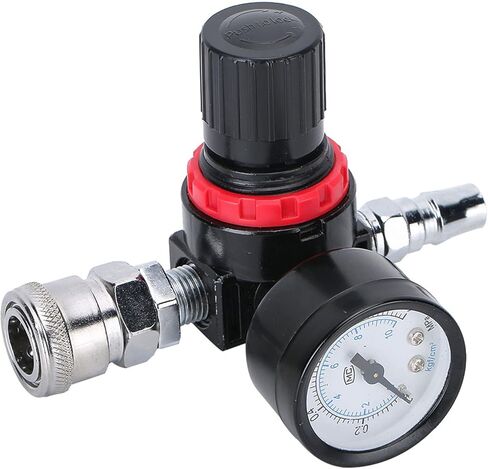 1/4 Air Pressure Regulator Gauge, Locking Adjustment for Precise Control, Maintaining Constant Air Pressure with Barometer, for Spray Gun Paint Tools in Saudi Arabia