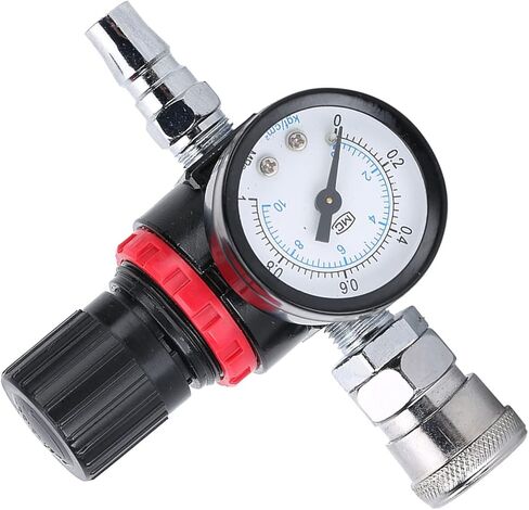1/4 Air Pressure Regulator Gauge, Locking Adjustment for Precise Control, Maintaining Constant Air Pressure with Barometer, for Spray Gun Paint Tools in Saudi Arabia