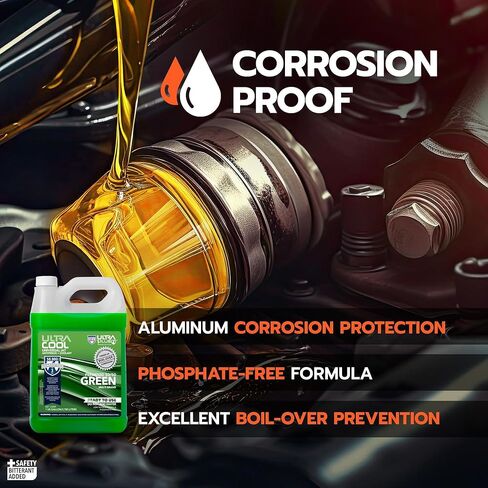 ULTRA 1PLUS UltraCool Universal Antifreeze + Coolant Green PREMIXED 50/50 (1 Gallon - 4 QTS) in Kuwait