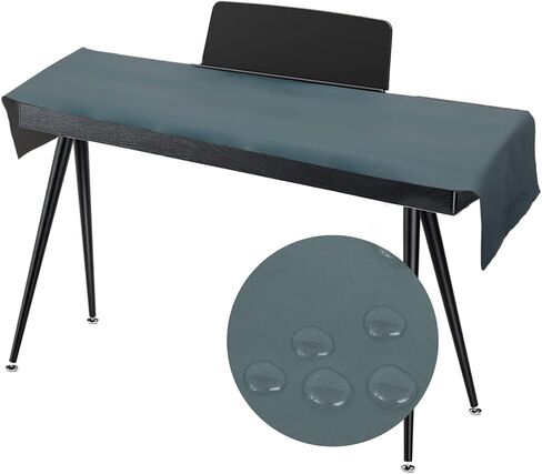 غطاء البيانو للوحة المفاتيح، غطاء غبار البيانو الرقمي، مقاوم للماء مع بطانة زغبية، سطح ناعم فاخر خفيف وممتاز (أزرق، 49.6 بوصة × 7.1 بوصة) in Kuwait