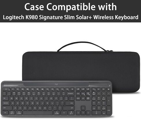 حقيبة حمل صلبة co2CREA متوافقة مع Logitech Signature Slim Solar+ Keyboard K980 (الجراب فقط) in Saudi Arabia