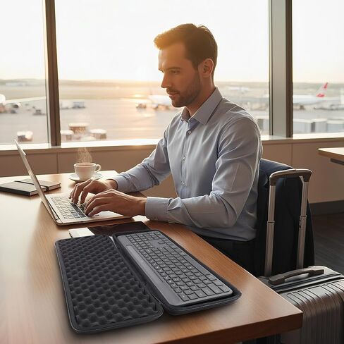 حقيبة حمل صلبة co2CREA متوافقة مع Logitech Signature Slim Solar+ Keyboard K980 (الجراب فقط) in Saudi Arabia