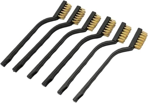 6/12Pcs Copper Wire Industrial Brushes – Manual Hand Tool for Removing Hard Dirt On Machinery, Molds & Parts in Saudi Arabia