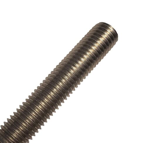 قضيب تثبيت من الفولاذ المقاوم للصدأ 316 من نوع Fasteners Plus، قضيب ملولب بالكامل، مقاس 7/8 بوصة -9 مقاس خيط، طول 12 بوصة خيوط اليد اليمنى in Kuwait