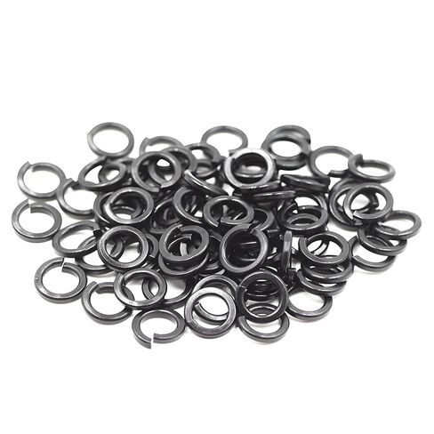 100 PCS M8 Split Lock Washer, 18-8 (304) Stainless Steel Metric Spring Lock Washer,Household, Construction Washers (Black) in Kuwait
