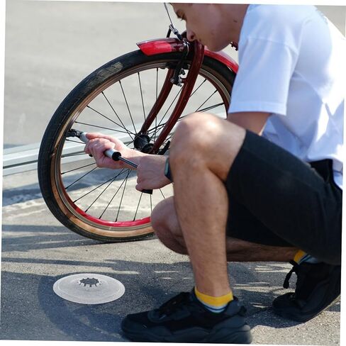 SUPVOX Bike Flywheel Guard Transparent Spoke Protector for Mountain Bike Rear Wheel Flywheel Cover Durable Rim Guard Easy Install 5.31X5.31X0.19In in Saudi Arabia