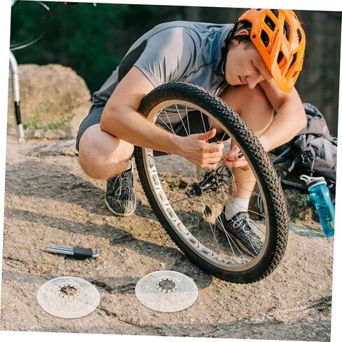 SUPVOX Bike Flywheel Guard Transparent Spoke Protector for Mountain Bike Rear Wheel Flywheel Cover Durable Rim Guard Easy Install 5.31X5.31X0.19In in Saudi Arabia