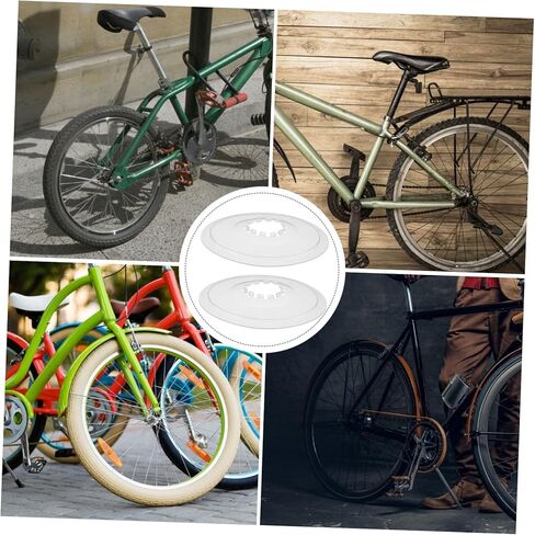 SUPVOX Bike Flywheel Guard Transparent Spoke Protector for Mountain Bike Rear Wheel Flywheel Cover Durable Rim Guard Easy Install 5.31X5.31X0.19In in Saudi Arabia
