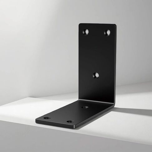 8packs أقواس الزاوية المعدنية ، 90 درجة زاوية ما بعد القوس -4 "× 4" دعامة موصل كبيرة ، أقواس L القوية لأقواس الركبة الزخرفية ، دعم موصل الزاوية لمشاريع ما بعد الخشب DIY in Kuwait