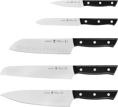 HENCKELS Dynamic Razor-Sharp 5-Piece Kitchen Knife Set, Chef Knife, Bread Knife, German Engineered Informed by 100+ Years of Mastery in Kuwait