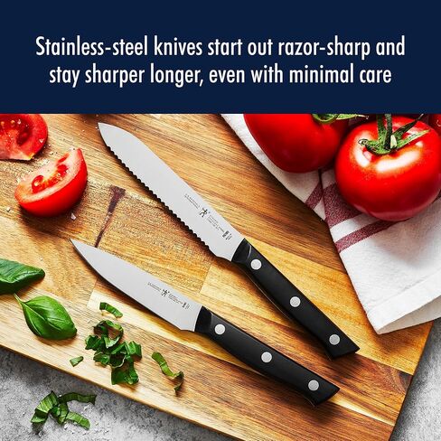 HENCKELS Dynamic Razor-Sharp 5-Piece Kitchen Knife Set, Chef Knife, Bread Knife, German Engineered Informed by 100+ Years of Mastery in Kuwait