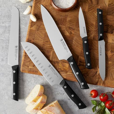 HENCKELS Dynamic Razor-Sharp 5-Piece Kitchen Knife Set, Chef Knife, Bread Knife, German Engineered Informed by 100+ Years of Mastery in Kuwait