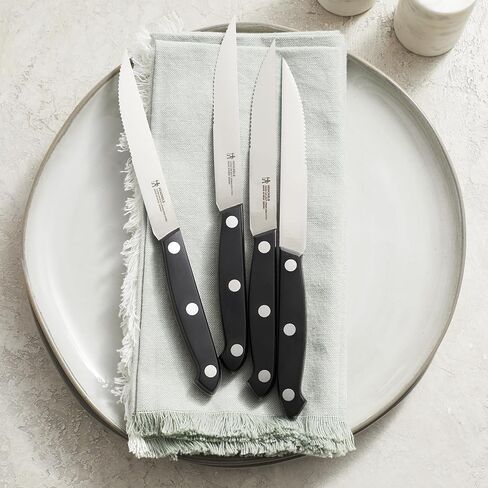 HENCKELS Prime Razor-Sharp Steak Knife Set of 4, German Engineered Informed by 100+ Years of Mastery,Black in Kuwait