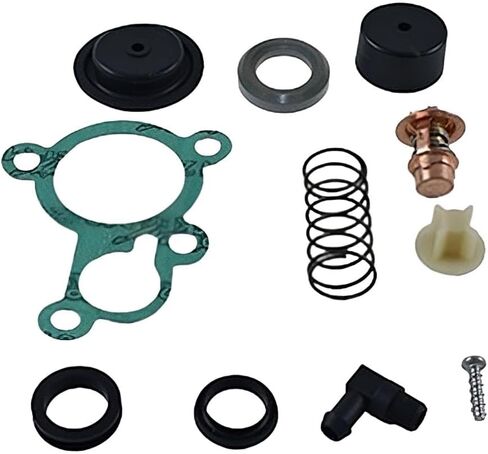 Rareelectrical Thermostat Kit 120 Degree Compatible With 1994-2007 Mercury 40 Hp 1991-1997 50 55 60 Hp 2-Stroke Outboard Mariner Looper 14586A6 75692A13 in Kuwait