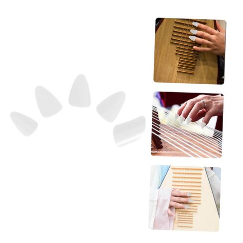 Lute Nails 5-Piece Set Professional Nylon Lute Nail Protectors for Adults Sturdy Finger Picks Suitable for Musicians and Beginners in Saudi Arabia