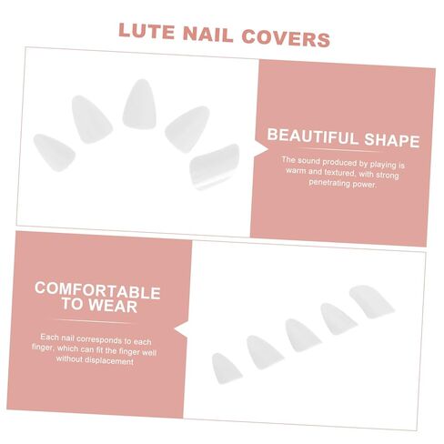 Lute Nails 5-Piece Set Professional Nylon Lute Nail Protectors for Adults Sturdy Finger Picks Suitable for Musicians and Beginners in Saudi Arabia
