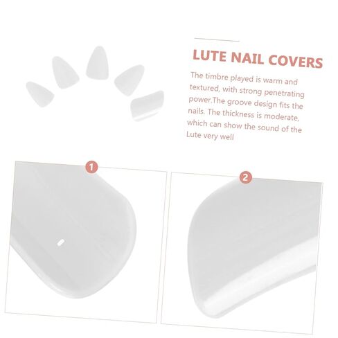 Lute Nails 5-Piece Set Professional Nylon Lute Nail Protectors for Adults Sturdy Finger Picks Suitable for Musicians and Beginners in Saudi Arabia