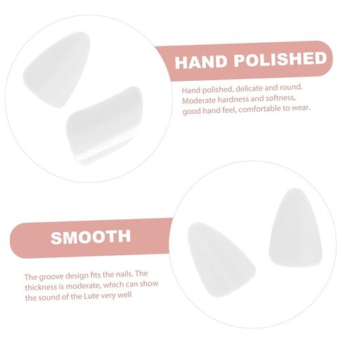 Lute Nails 5-Piece Set Professional Nylon Lute Nail Protectors for Adults Sturdy Finger Picks Suitable for Musicians and Beginners in Saudi Arabia