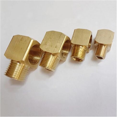 1/8 "1/4" 3/8 "1/2" ذكر إلى أنثى موضوع النحاس الكوع وصلة أنابيب موصل مقرنة (1/4 ") in Kuwait