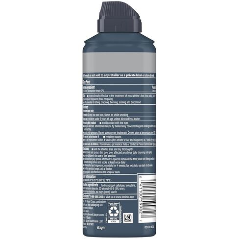 رذاذ مسحوق القدم لوتريمين AF Aft ، نترات الميكروازول 2 ٪ ، أثبتت سريريًا معالجة مضادة للفطريات الفعالة لمعظم AF ، حكة جوك والديدان ، 4.6 أونصة (حزمة 3) in Kuwait