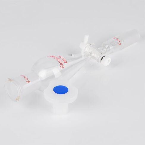 Separatory Funnel with 24/40 Joints (60 ml) Bundle with Glass Erlenmeyer Flask (100 ml) - stonylab Bundle in Saudi Arabia