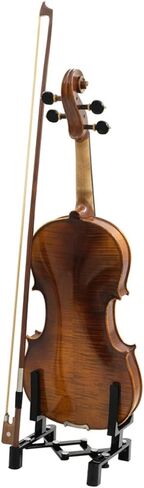 Portable Folding Violin Stand Black Floor Bracket Easy Installation Stable Violin Rack for Professional and Amateur Players in Saudi Arabia
