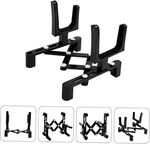 Portable Folding Violin Stand Black Floor Bracket Easy Installation Stable Violin Rack for Professional and Amateur Players in Saudi Arabia