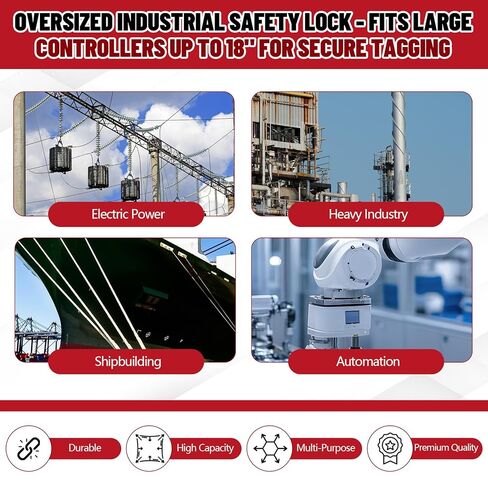 bbto 1 جهاز كمبيوتر شخصى 18 × 13 بوصة حقيبة tagout قفل المكونات المتضخم، حقيبة tagout قفل السلامة مع غطاء التحكم في الرافعة للقابس الكهربائي المتضخم والتحكم في الرافعة، أحمر in Saudi Arabia