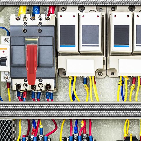 8 Pack Universal Clamp-On Circuit Breaker Lockout - Thumbscrew Device for Single and Double Toggles - Compliant Electrical Safety Lock for 120V/240V Breakers, Red in Kuwait