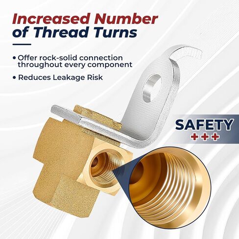 3-Way Brake Line Tee with Mounting Bracket,Brass Brake Line Fittings 3/16" for 3/8"-24 Threads Maintaining Brake System,Increase the number of thread turns,Prevent leakage,For Fuel Line,Liquid Line in Kuwait