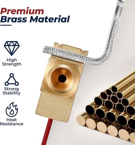 3-Way Brake Line Tee with Mounting Bracket,Brass Brake Line Fittings 3/16" for 3/8"-24 Threads Maintaining Brake System,Increase the number of thread turns,Prevent leakage,For Fuel Line,Liquid Line in Kuwait