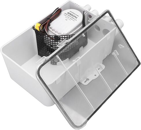Generic 24V DC Shower Sump Pump Box, 600GPH Electric, Automatic Drainage Sump with Multi Function, Ideal for Boat Cabin, Showers & Sinks in Saudi Arabia