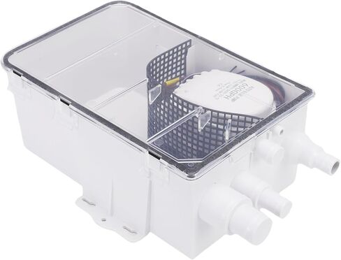 Shower Sump Pump System, 12V 600GPH Marine Multi Port Sump Pump Drain Box Automatic Switch for Boats RVs in Kuwait