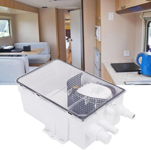 Shower Sump Pump System, 12V 600GPH Marine Multi Port Sump Pump Drain Box Automatic Switch for Boats RVs in Kuwait