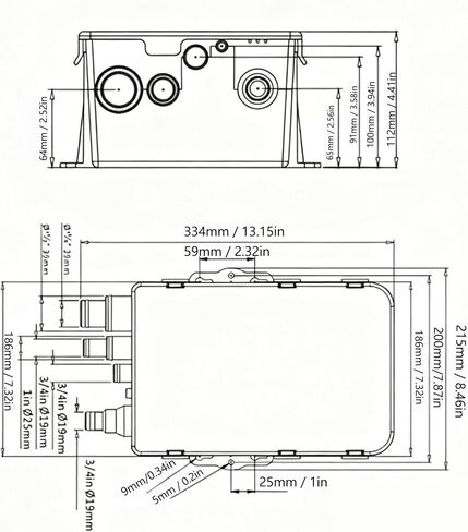 Haofy Boat Marine Shower Sump Pump Marine Shower Drain Cabin Sump Pump 750GPH with Automatic Switch Multi Inlet Design for RVs Boats in Saudi Arabia