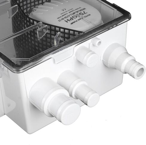 نظام مضخة حوض الاستحمام البحري 750GPH مع مفتاح مدمج للقارب RV Bilge - مادة ABS - مضخة حوض الاستحمام 12 فولت 3.0 أمبير للحياة البحرية in Saudi Arabia