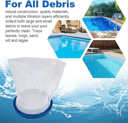 X-treme Multilayer Filter Bag for Pool Blaster Max, Catfish Ultra, iVac 250, iVAC C2, Volt FX-4 and Jacuzzi JPV200 Handheld Pool Vacuums, P30X022XF / PBW022XF(4 Pack) in Kuwait