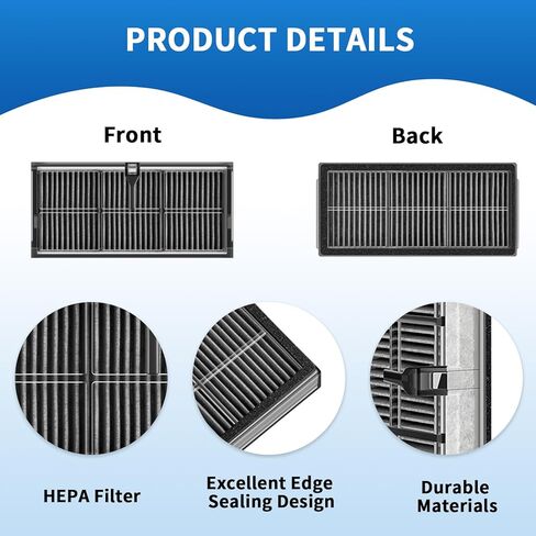فلتر HEPA لـ Dreame X40 Ultra/L10s Pro Ultra Heat/X30 Ultra/ L10s Ultra Gen 2/ L40 Ultra Robot Vacuum Cleaner Accessories، 6 عبوات in Kuwait