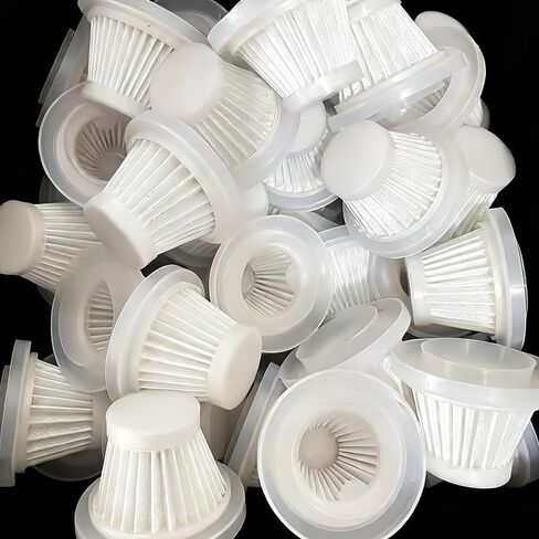10pcs Replacement Filters for Handheld Cordless Vacuum - Washable & Reusable Filter Set for Portable Car Vacuum Cleaner, Durable High-Efficiency Filtration Parts for Extended Service Life in Saudi Arabia